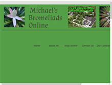 Tablet Screenshot of michaelsbromeliads.com